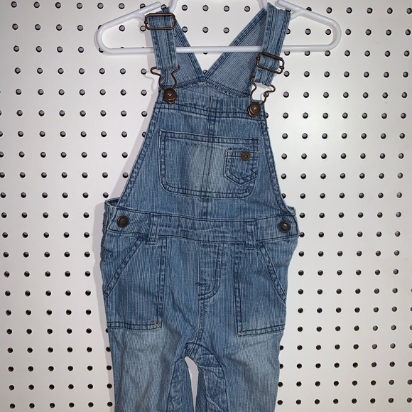 baby blue jean overalls